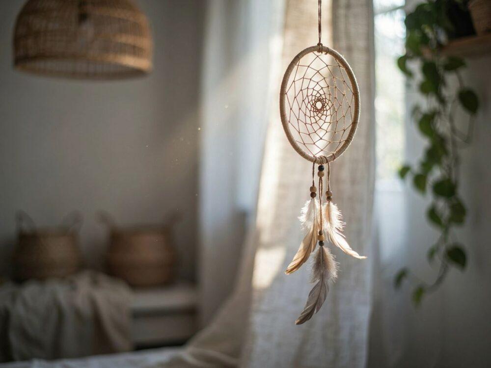 boho dekoracja sypialni