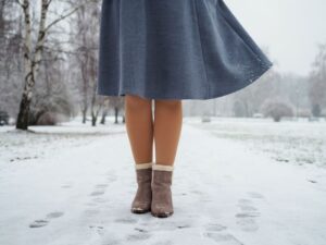 buty do sukienki zimą