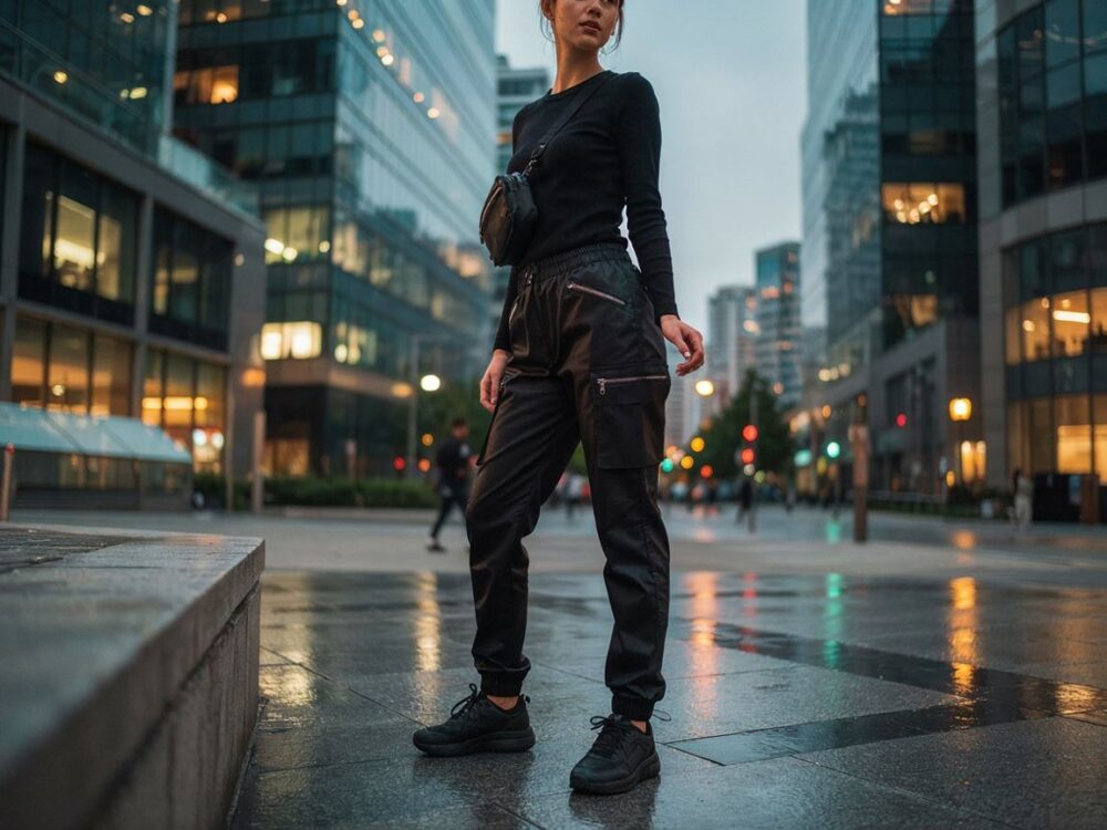modne spodnie techwear na co dzień