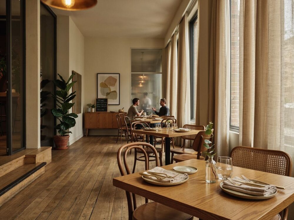 oświetlenie w restauracji