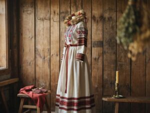 suknia ślubna z naturalnych tkanin  
