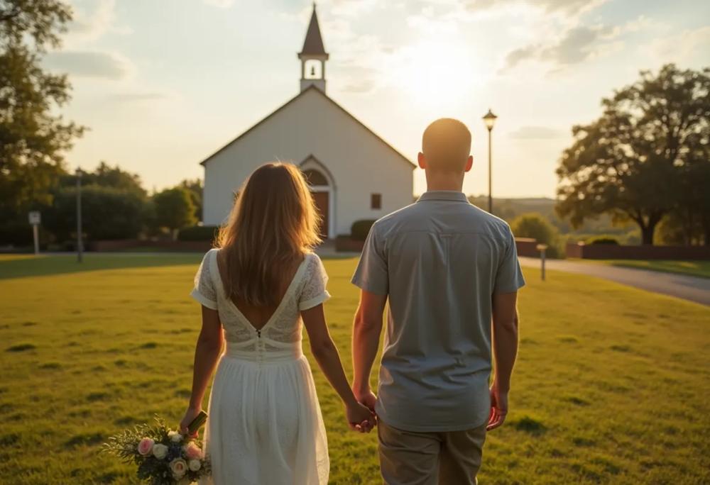 Couple walking