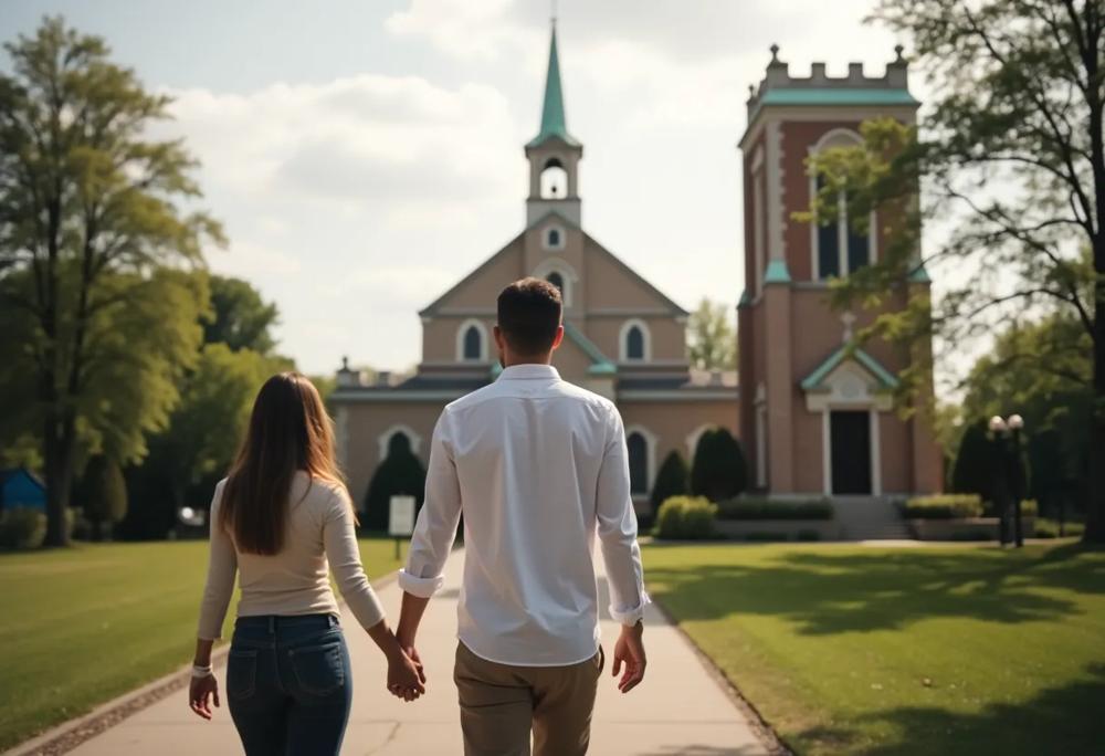 Couple walking
